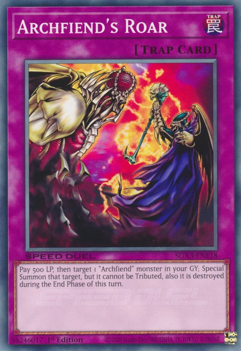 Archfiend's Roar [SGX3-ENE18] Common | GnG Games