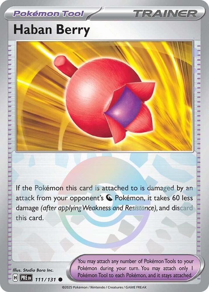 Haban Berry (111/131) (Poke Ball Pattern) [Scarlet & Violet: Prismatic Evolutions] | GnG Games