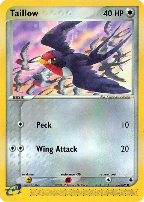 Taillow (72/109) [EX: Ruby & Sapphire] | GnG Games