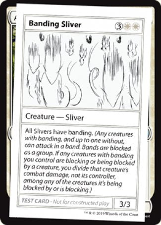 Banding Sliver (2021 Edition) [Mystery Booster Playtest Cards] | GnG Games