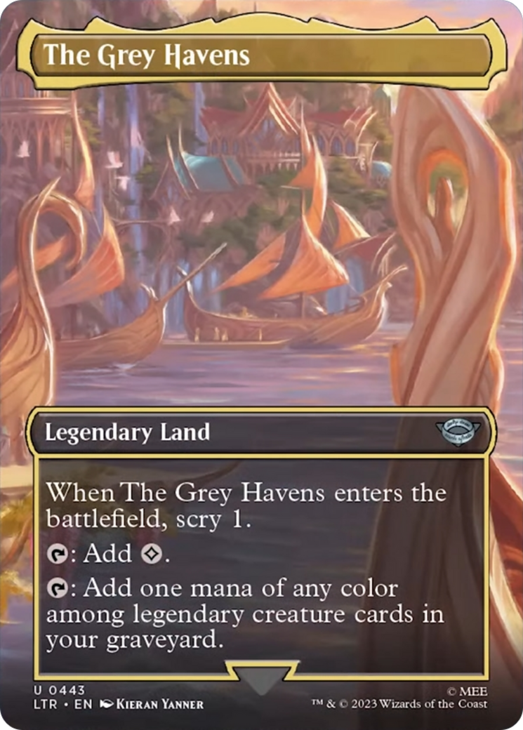 The Grey Havens (Borderless Alternate Art) [The Lord of the Rings: Tales of Middle-Earth] | GnG Games