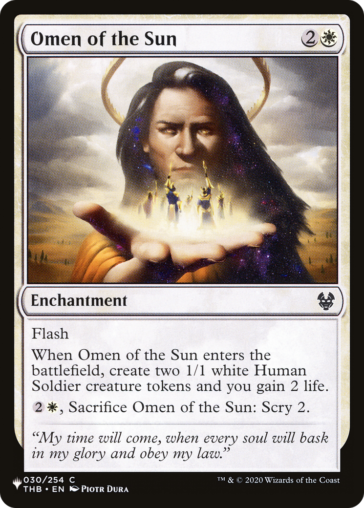 Omen of the Sun [The List] | GnG Games