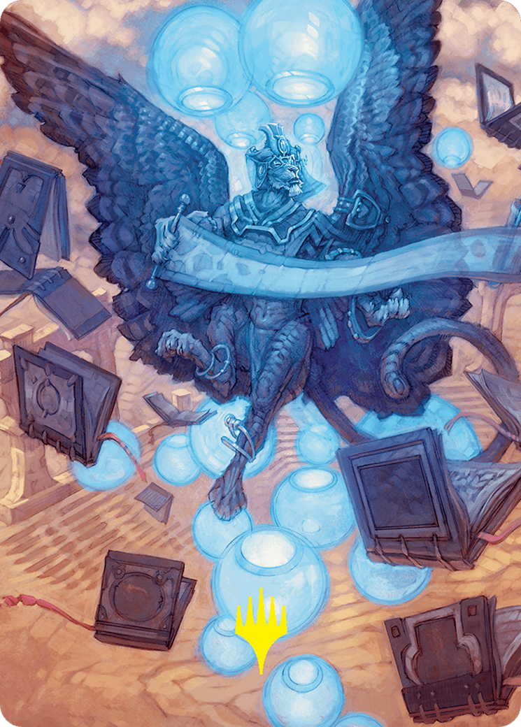 Sphinx of Forgotten Lore Art Card (33/54) (Gold-Stamped Signature) [Foundations Art Series] | GnG Games