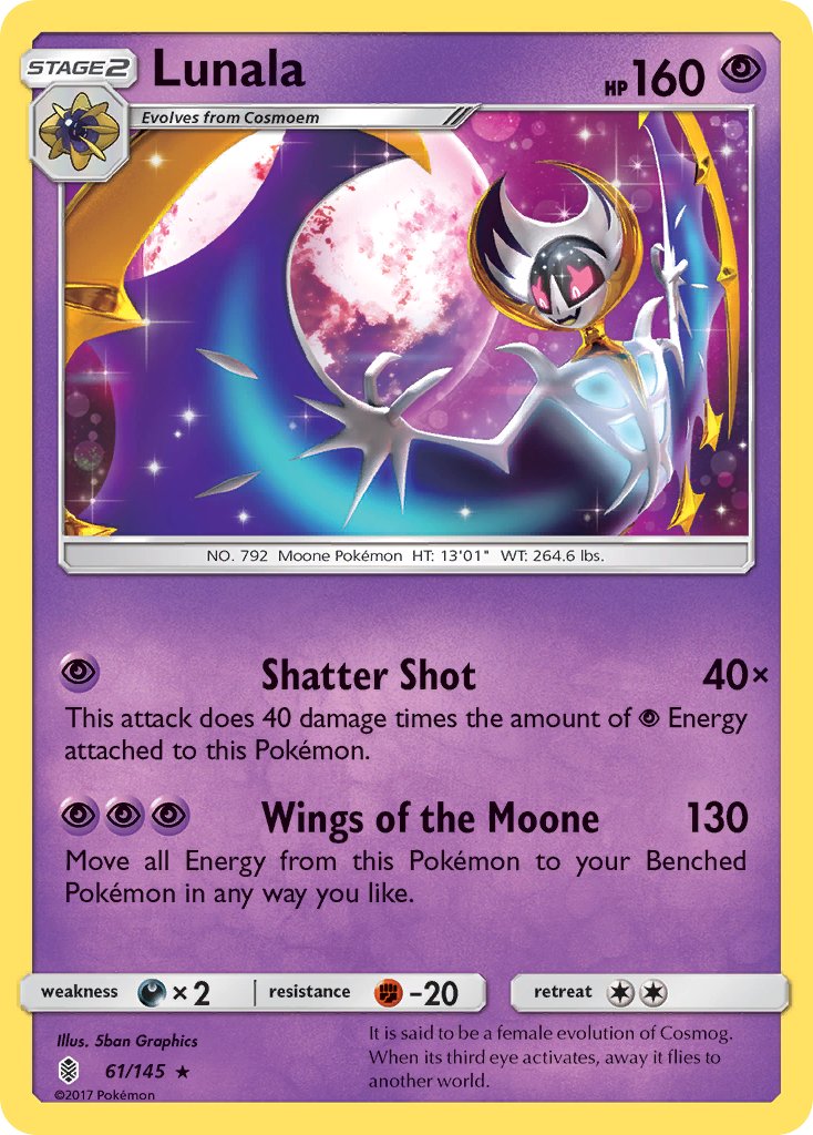 Lunala (61/145) (Theme Deck Exclusive) [Sun & Moon: Guardians Rising] | GnG Games