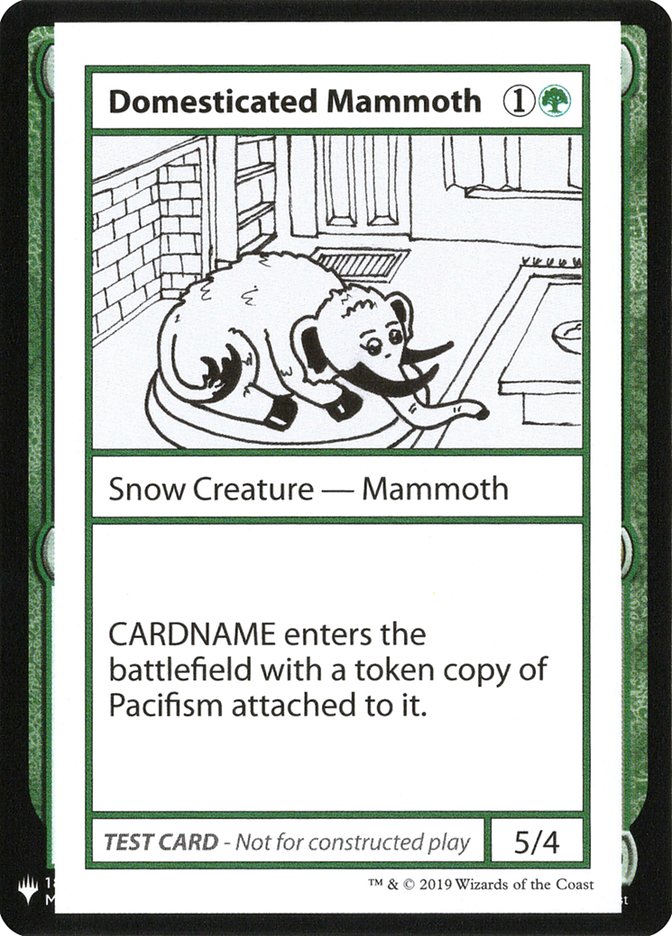 Domesticated Mammoth [Mystery Booster Playtest Cards] | GnG Games