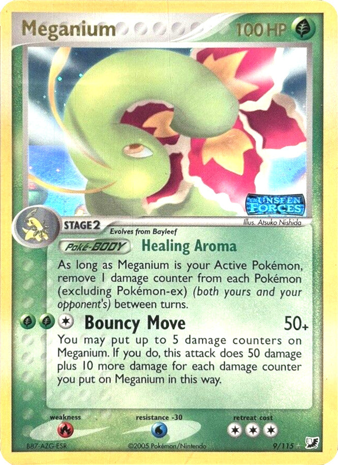 Meganium (9/115) (Stamped) [EX: Unseen Forces] | GnG Games