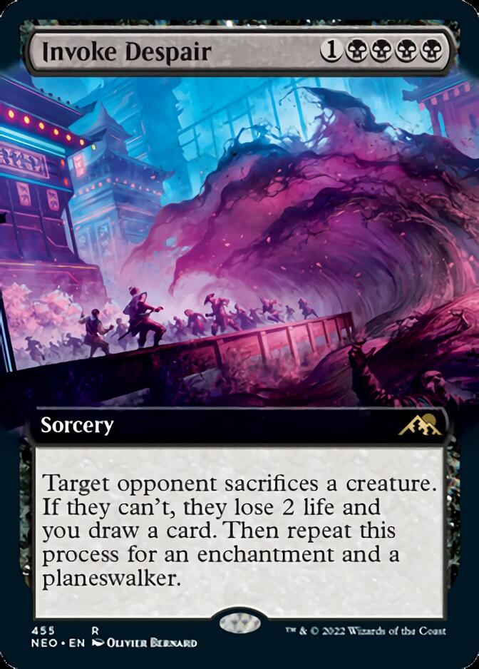 Invoke Despair (Extended Art) [Kamigawa: Neon Dynasty] | GnG Games