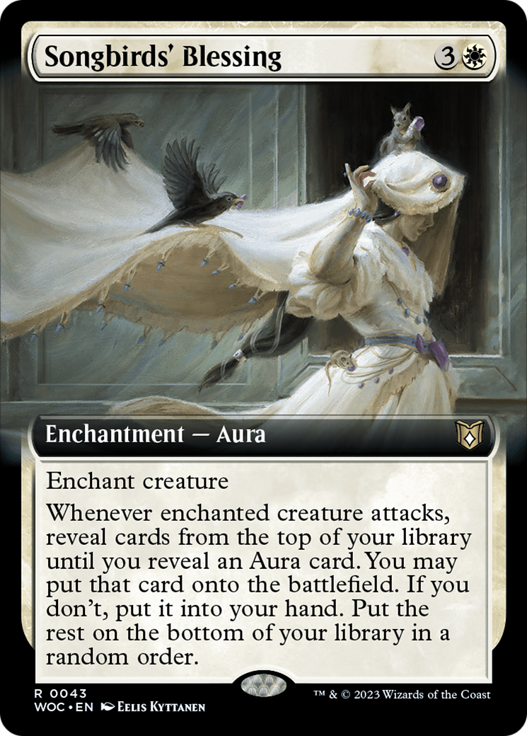 Songbirds' Blessing (Extended Art) [Wilds of Eldraine Commander] | GnG Games