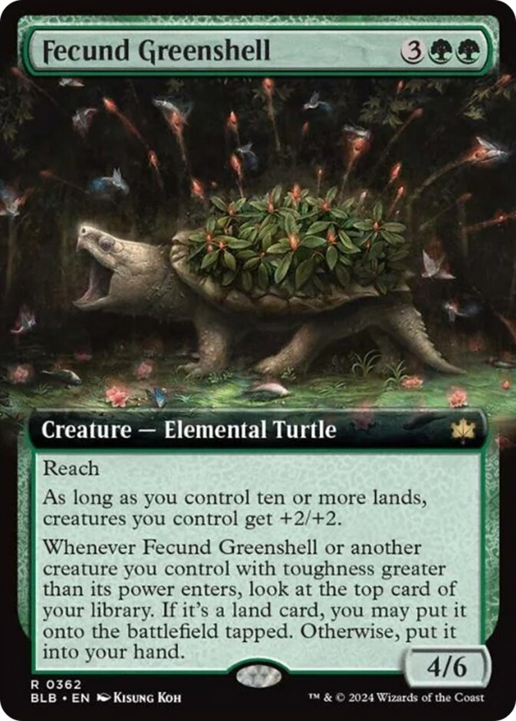 Fecund Greenshell (Extended Art) [Bloomburrow] | GnG Games