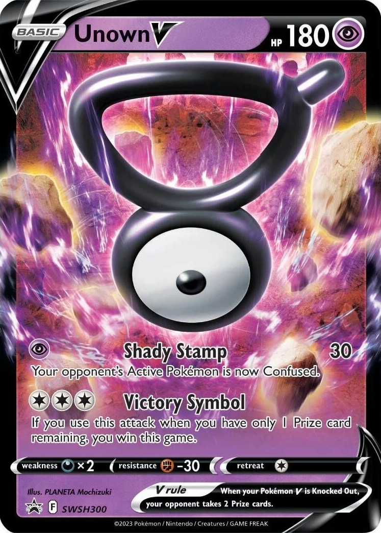 Unown V (SWSH300) [Sword & Shield: Black Star Promos] | GnG Games