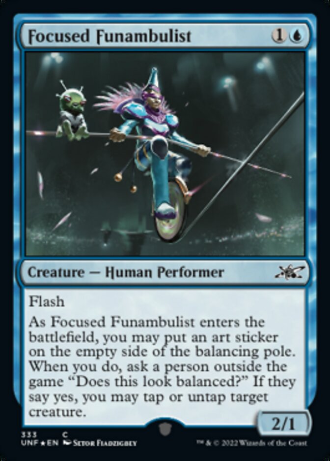 Focused Funambulist (Galaxy Foil) [Unfinity] | GnG Games