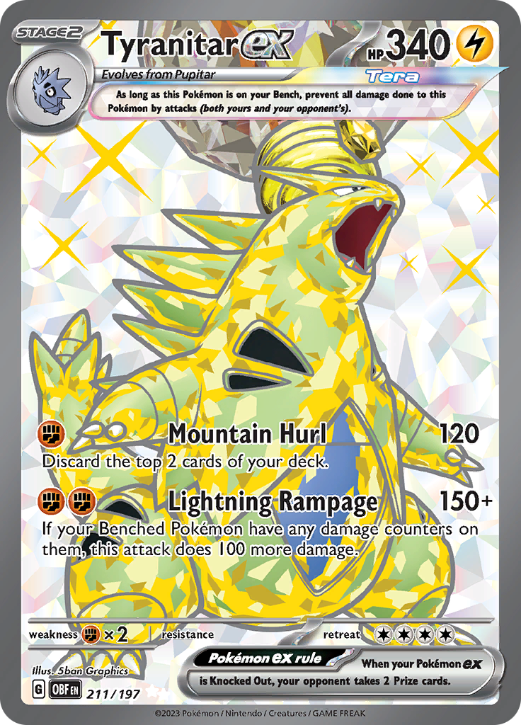 Tyranitar ex (211/197) [Scarlet & Violet: Obsidian Flames] | GnG Games