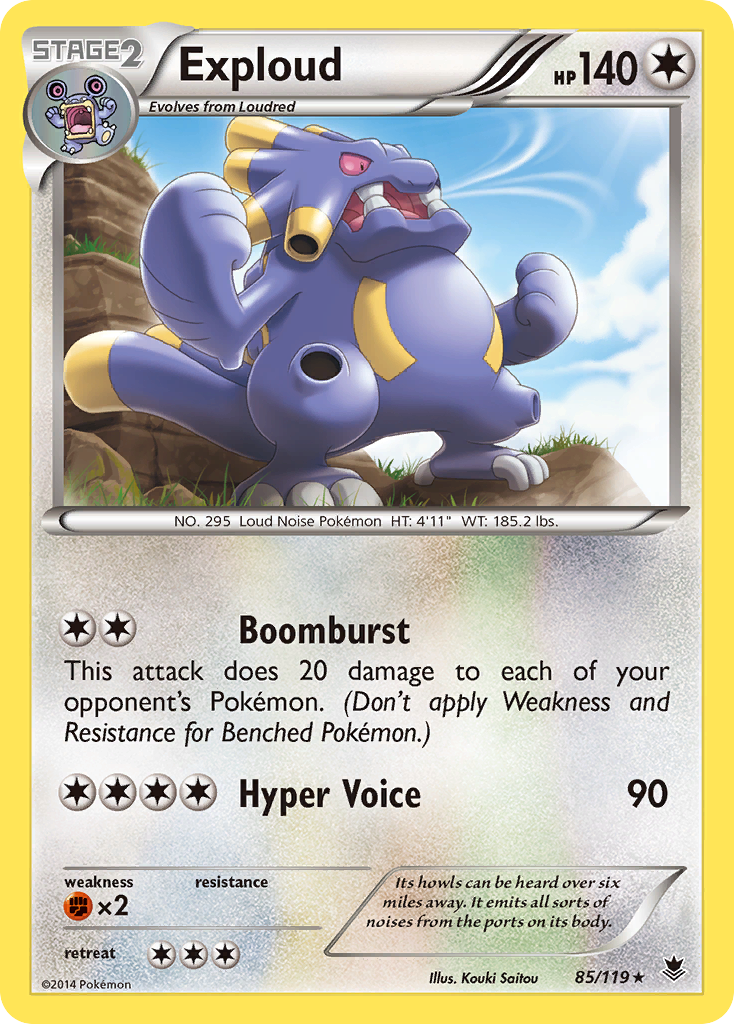 Exploud (85/119) [XY: Phantom Forces] | GnG Games