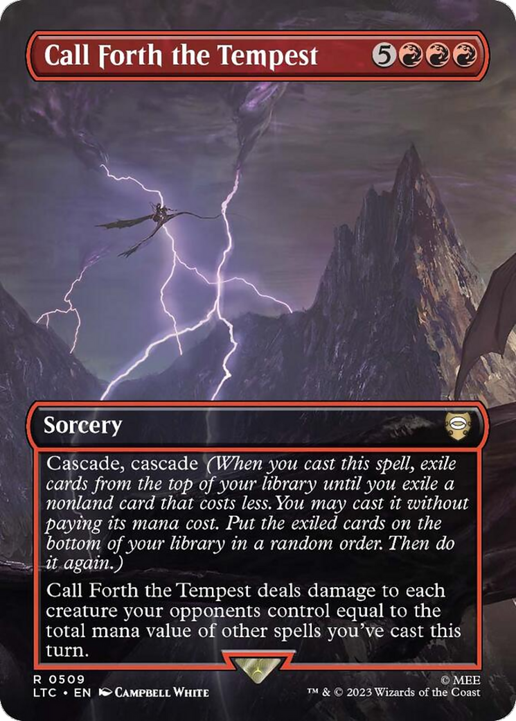 Call Forth the Tempest (Borderless) [The Lord of the Rings: Tales of Middle-Earth Commander] | GnG Games