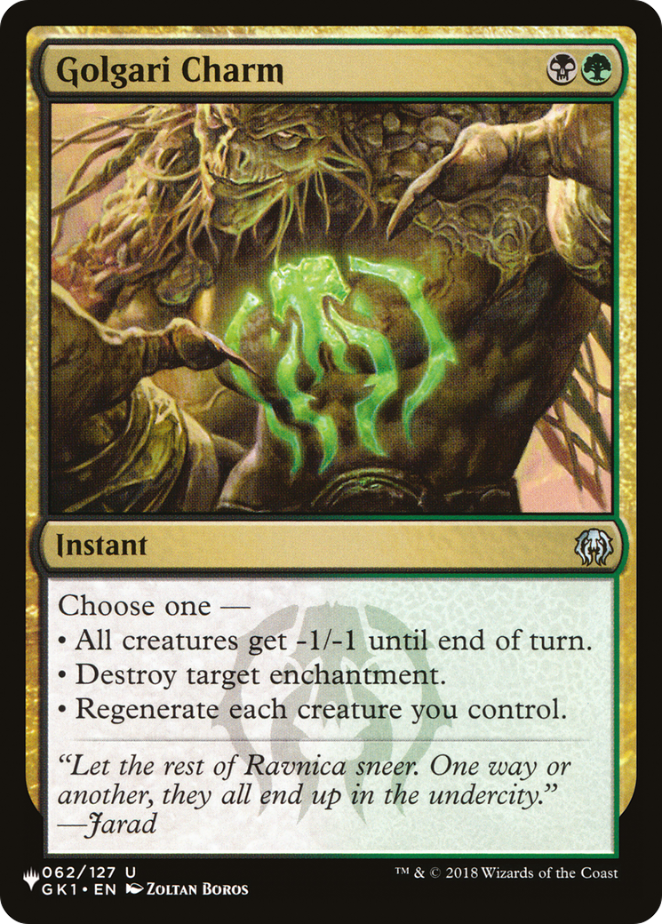 Golgari Charm [The List] | GnG Games