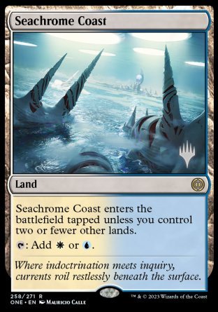 Seachrome Coast (Promo Pack) [Phyrexia: All Will Be One Promos] | GnG Games