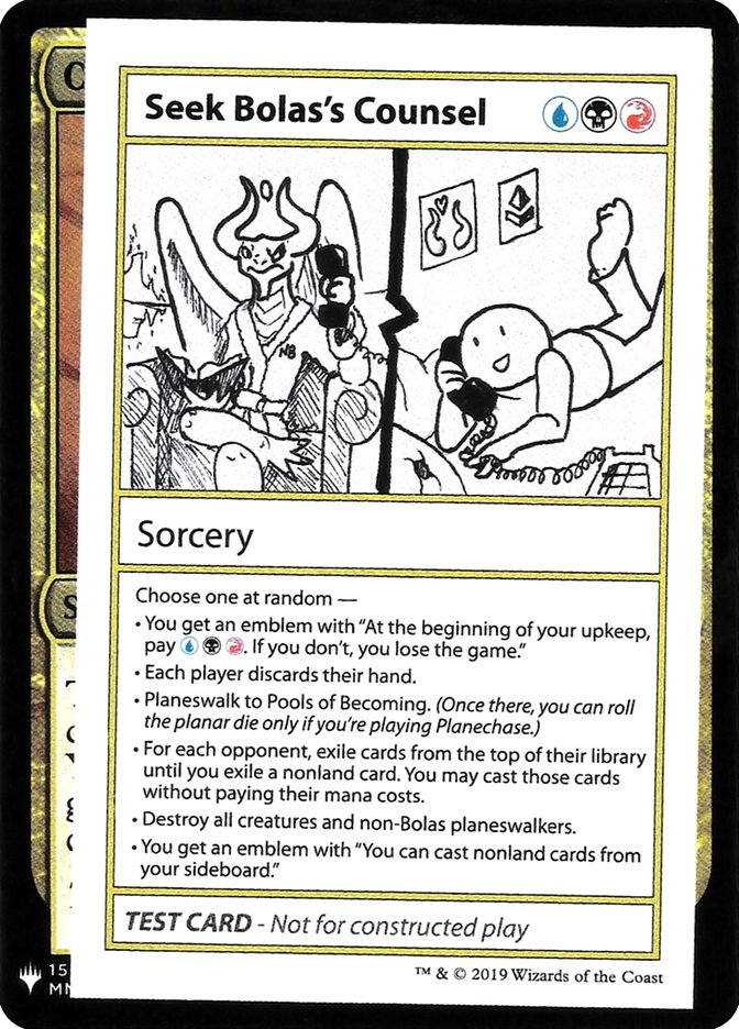 Seek Bolas's Counsel [Mystery Booster Playtest Cards] | GnG Games