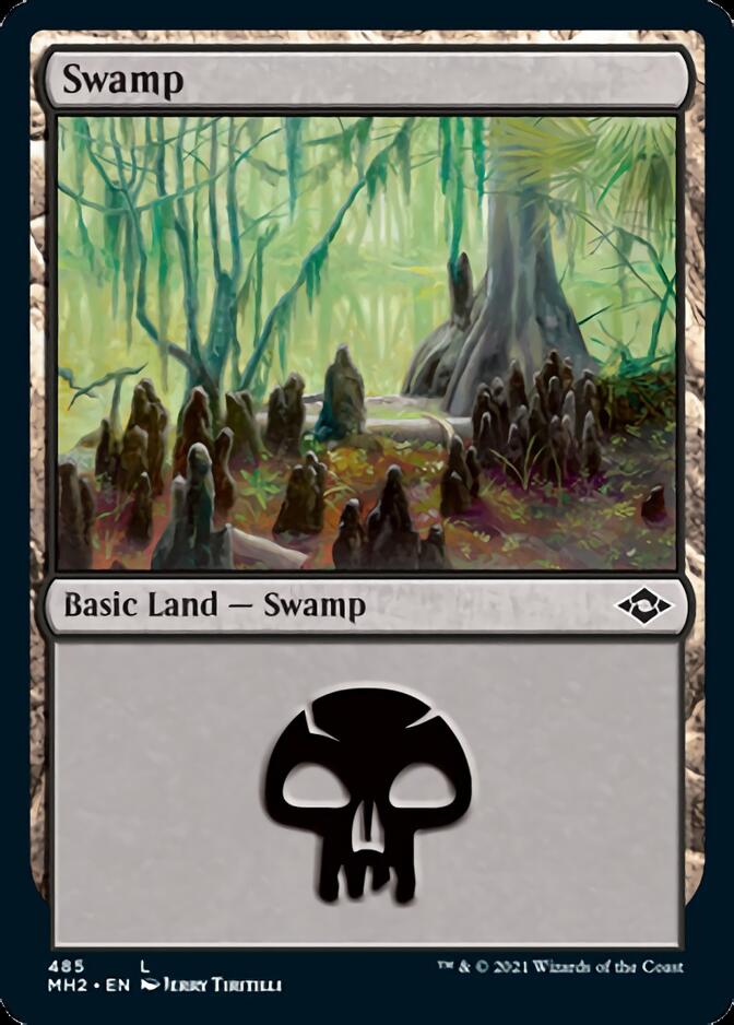 Swamp (485) (Foil Etched) [Modern Horizons 2] | GnG Games