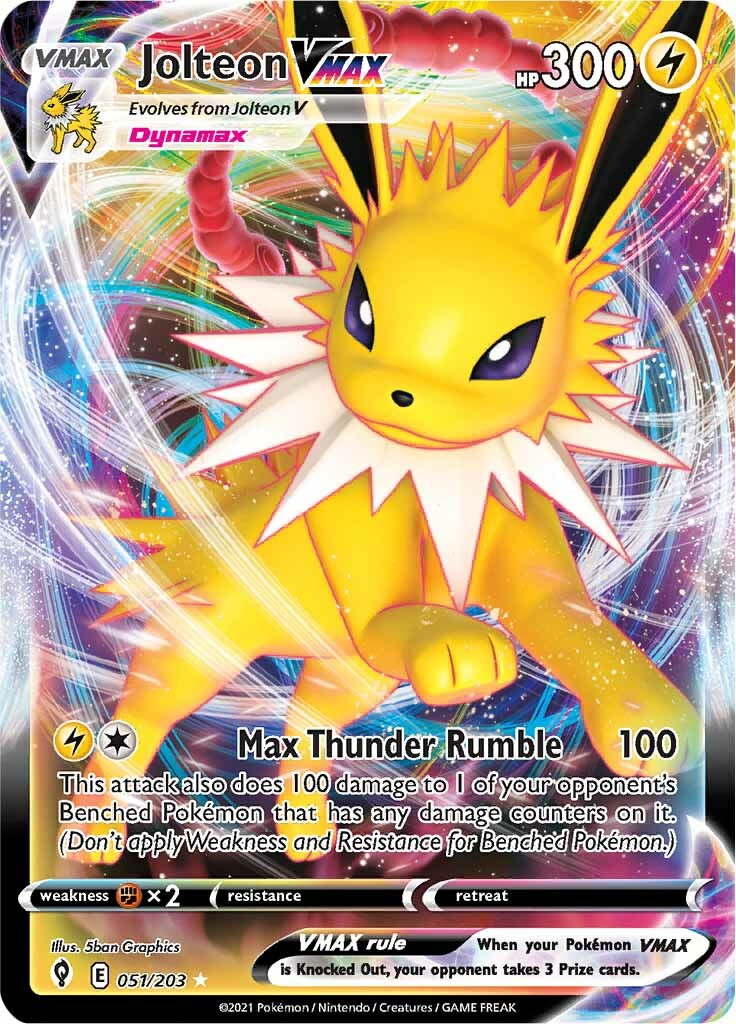 Jolteon VMAX (051/203) [Sword & Shield: Evolving Skies] | GnG Games