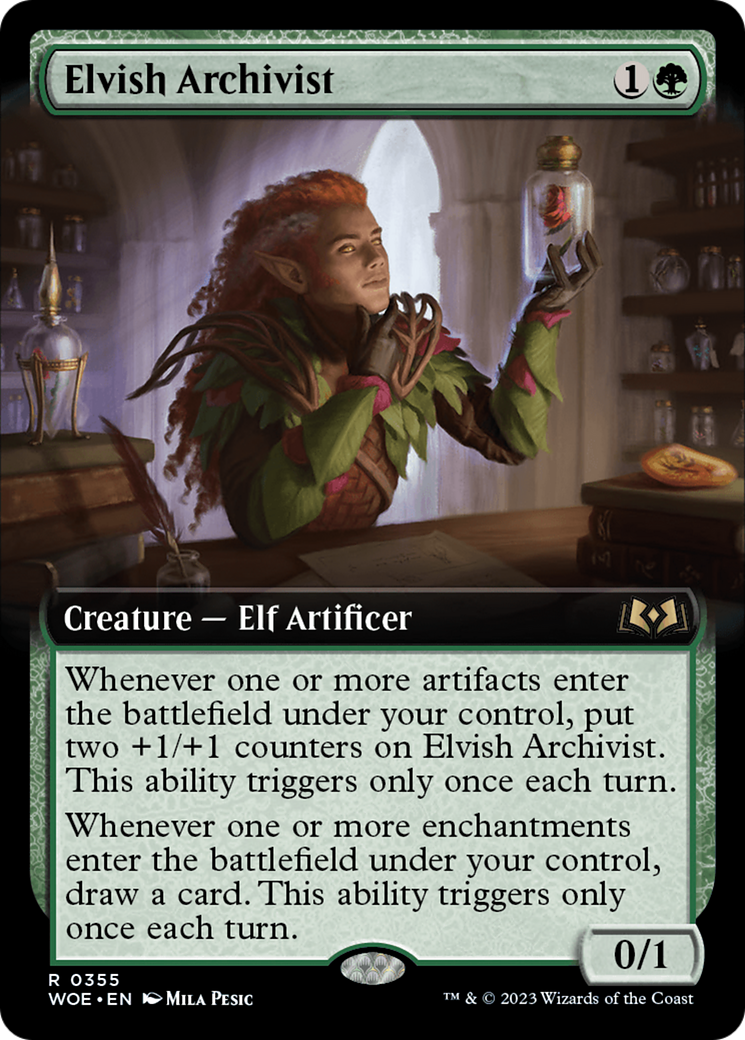 Elvish Archivist (Extended Art) [Wilds of Eldraine] | GnG Games