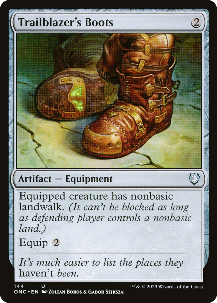 Trailblazer's Boots [Phyrexia: All Will Be One Commander] | GnG Games