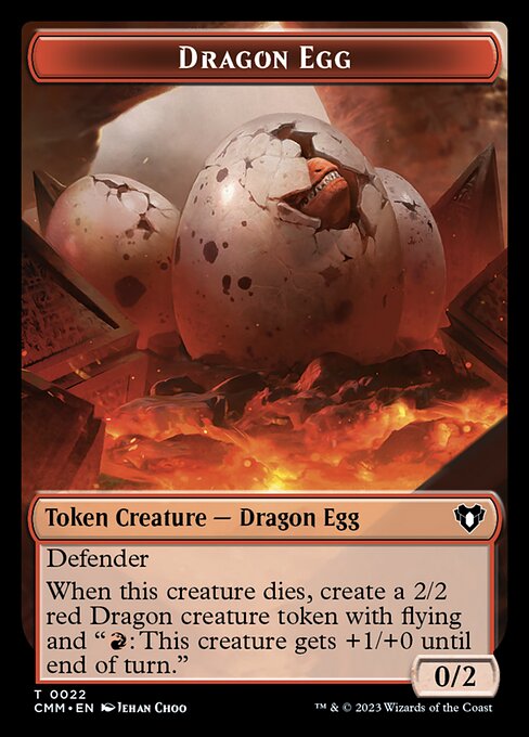 City's Blessing // Dragon Egg Double-Sided Token [Commander Masters Tokens] | GnG Games