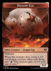 Treasure // Dragon Egg Double-Sided Token [Commander Masters Tokens] | GnG Games