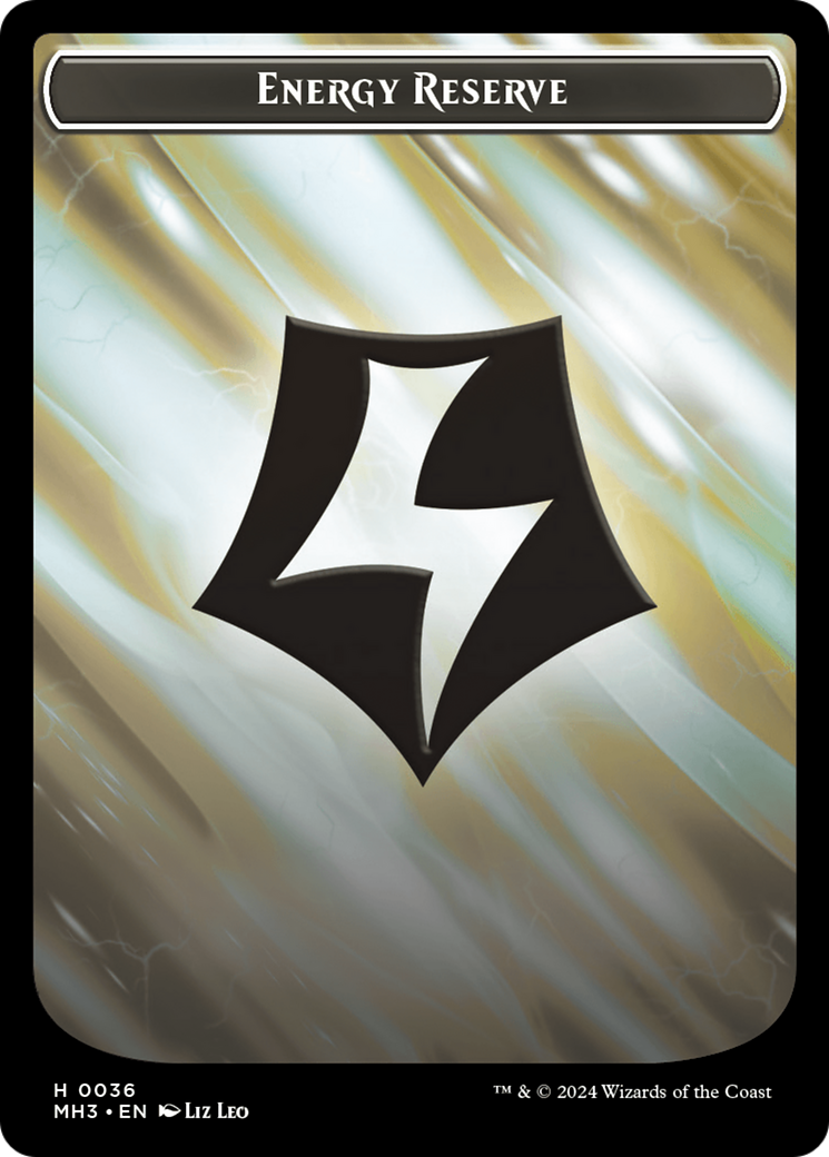 Rat // Energy Reserve Double-Sided Token [Modern Horizons 3 Tokens] | GnG Games