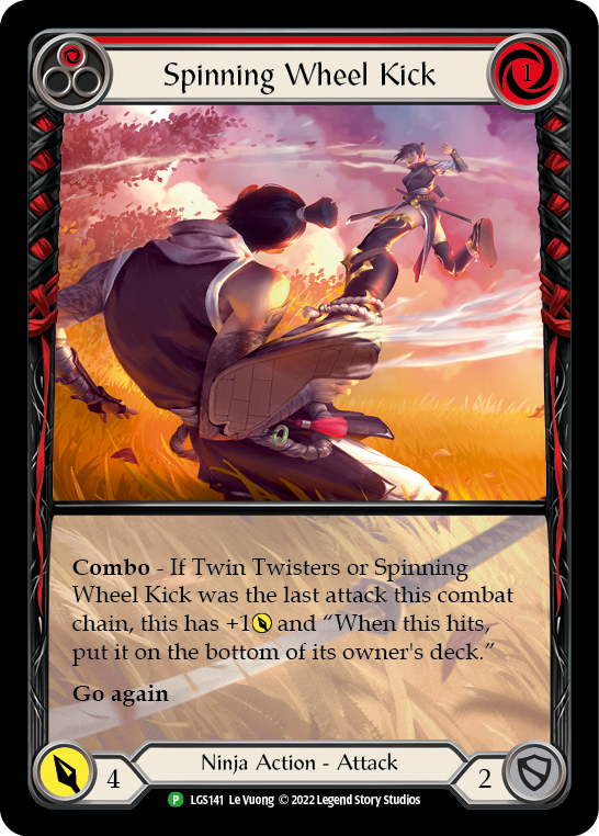 Spinning Wheel Kick (Red) [LGS141] (Promo)  Rainbow Foil | GnG Games