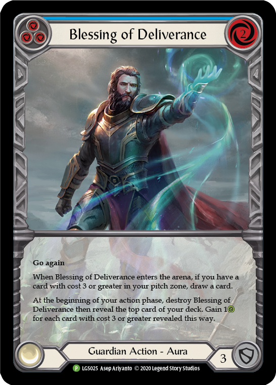 Blessing of Deliverance (Blue) [LGS025] (Promo) | GnG Games