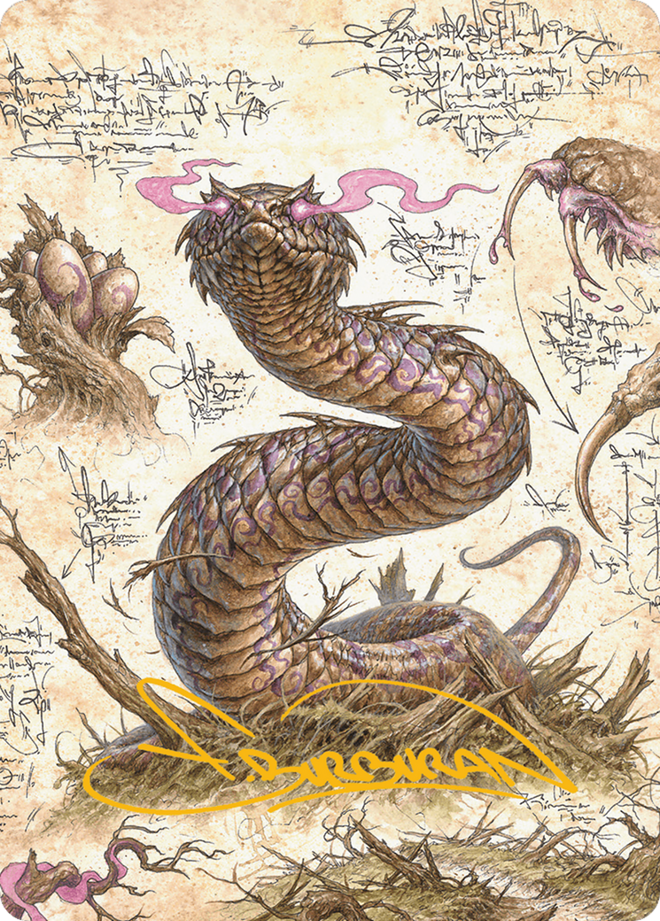 Rottenmouth Viper Art Card (Gold-Stamped Signature) [Bloomburrow Art Series] | GnG Games