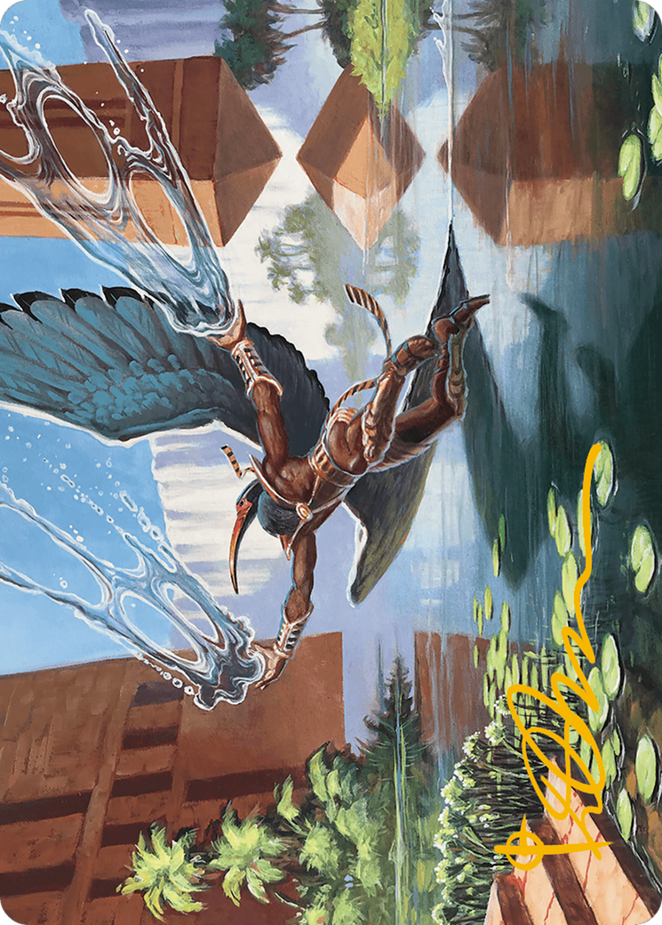 Nadu, Winged Wisdom Art Card (Gold-Stamped Signature) [Modern Horizons 3 Art Series] | GnG Games