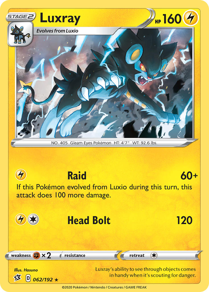 Luxray (062/192) (Theme Deck Exclusive) [Sword & Shield: Rebel Clash] | GnG Games