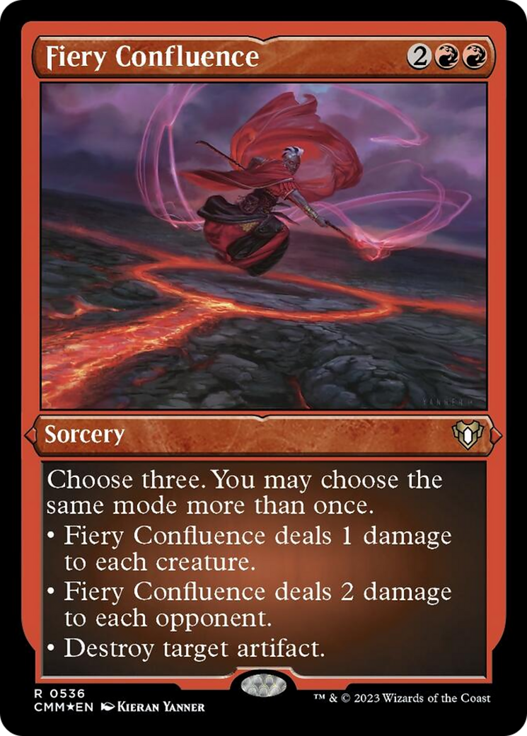 Fiery Confluence (Foil Etched) [Commander Masters] | GnG Games