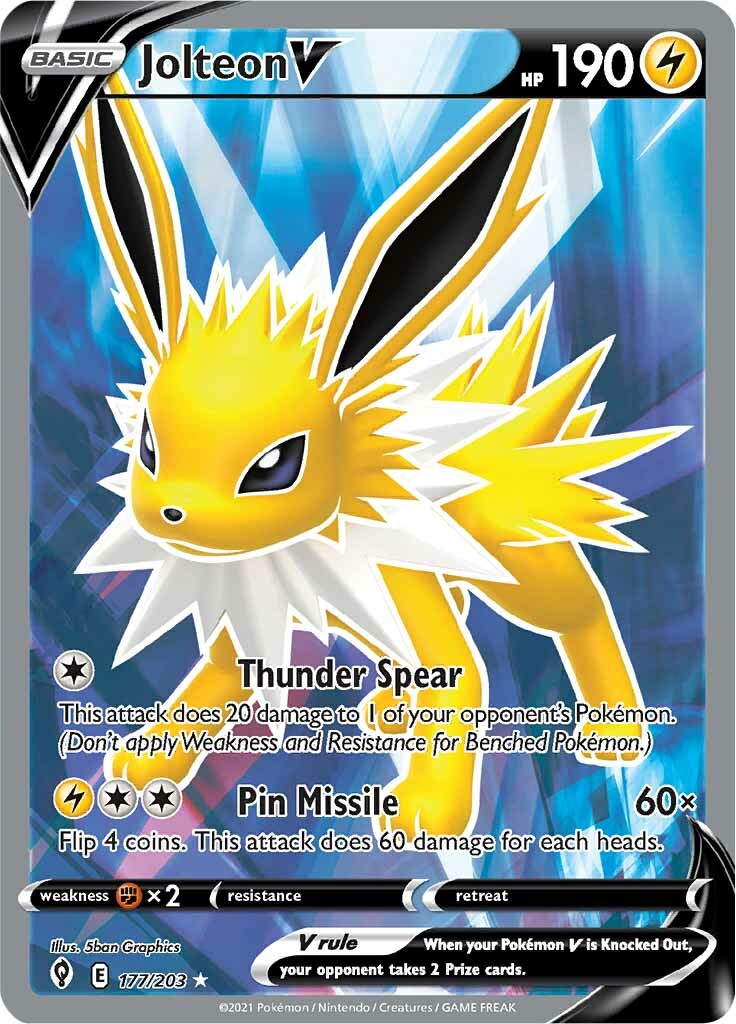 Jolteon V (177/203) [Sword & Shield: Evolving Skies] | GnG Games