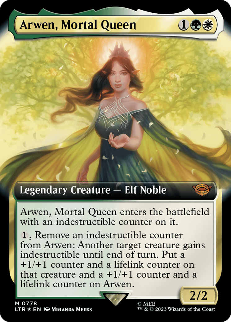 Arwen, Mortal Queen (Extended Art) (Surge Foil) [The Lord of the Rings: Tales of Middle-Earth] | GnG Games