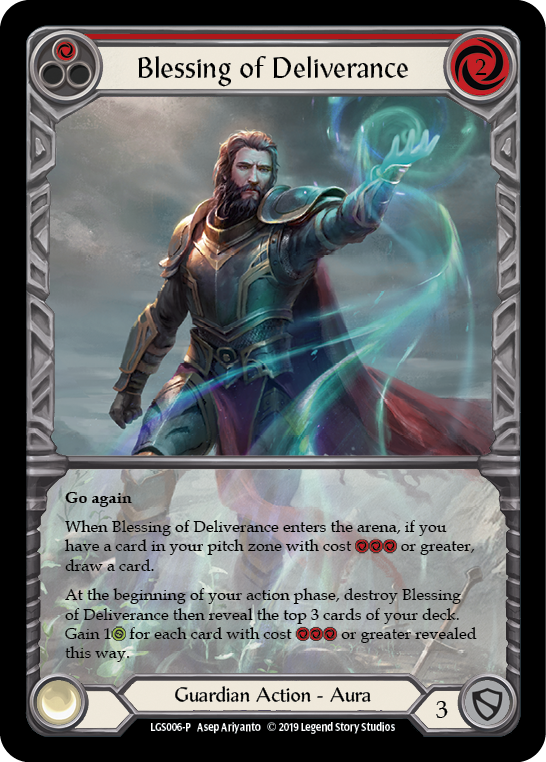 Blessing of Deliverance (Red) [LGS006-P] (Promo)  1st Edition Normal | GnG Games