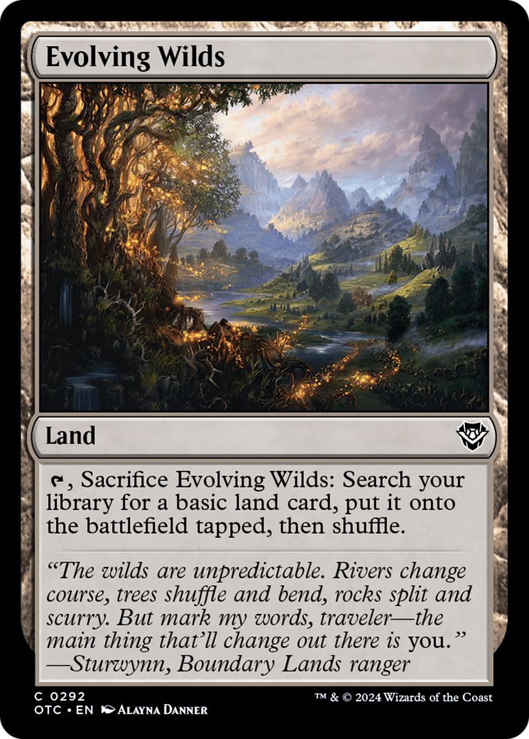 Evolving Wilds [Outlaws of Thunder Junction Commander] | GnG Games