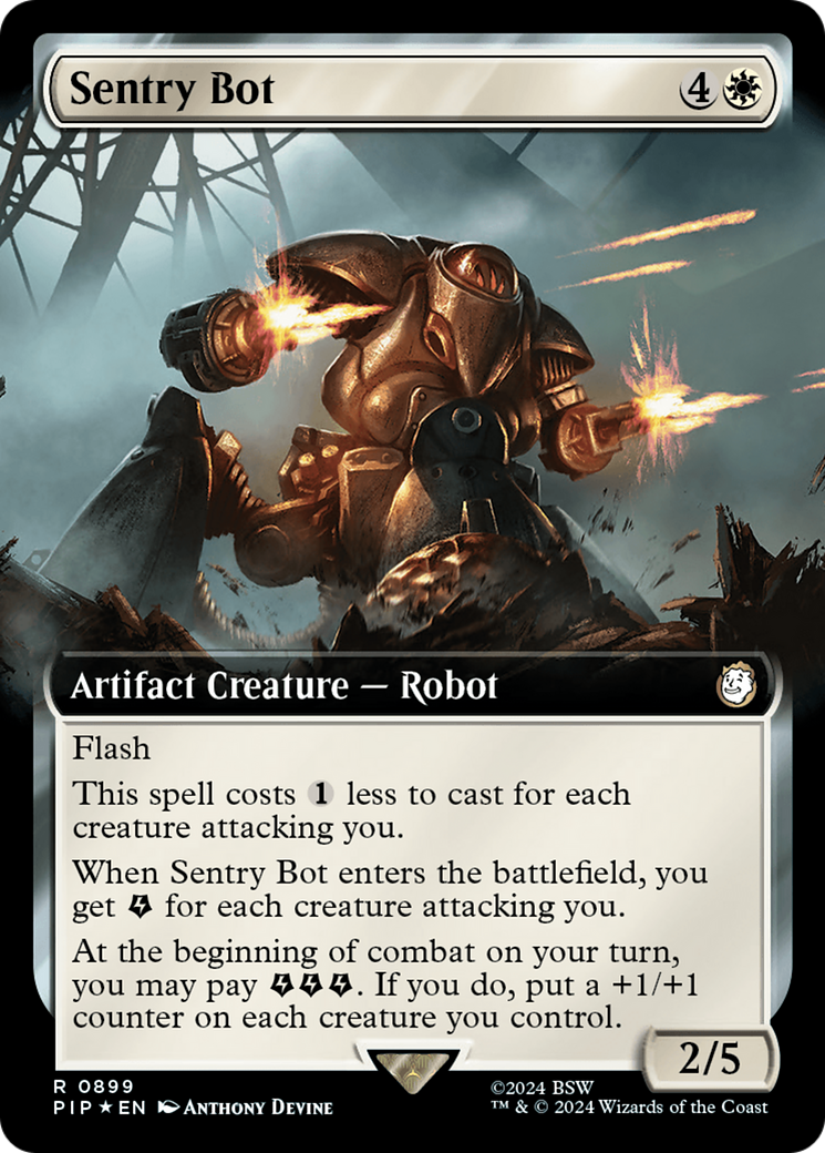 Sentry Bot (Extended Art) (Surge Foil) [Fallout] | GnG Games