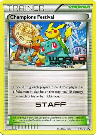 Champions Festival 2016 Staff (XY176) [XY: Black Star Promos] | GnG Games