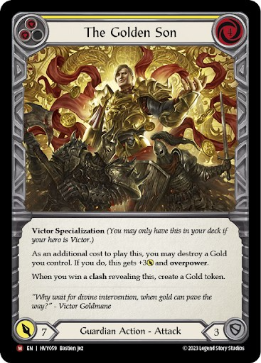 The Golden Son (Yellow) [HVY059] (Heavy Hitters)  Rainbow Foil | GnG Games