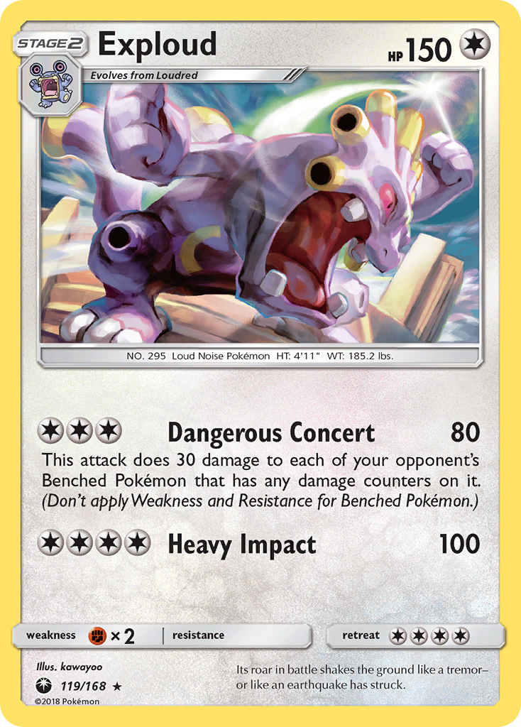 Exploud (119/168) [Sun & Moon: Celestial Storm] | GnG Games