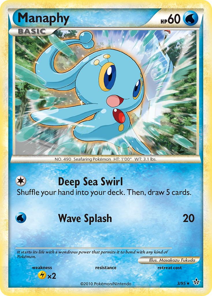 Manaphy (3/95) [HeartGold & SoulSilver: Unleashed] | GnG Games