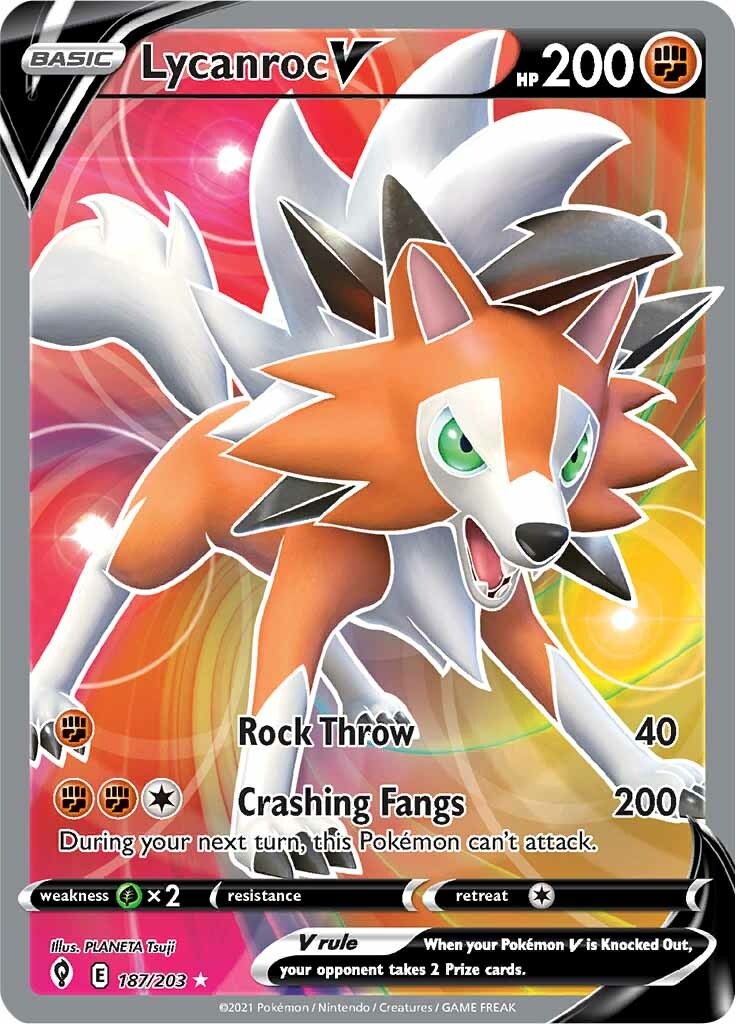 Lycanroc V (187/203) [Sword & Shield: Evolving Skies] | GnG Games
