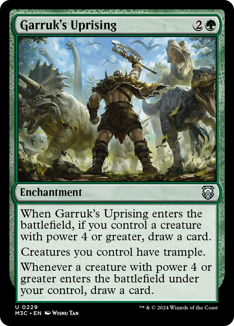 Garruk's Uprising (Ripple Foil) [Modern Horizons 3 Commander] | GnG Games