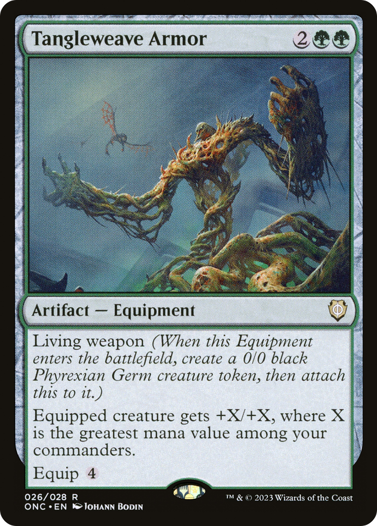 Tangleweave Armor [Phyrexia: All Will Be One Commander] | GnG Games