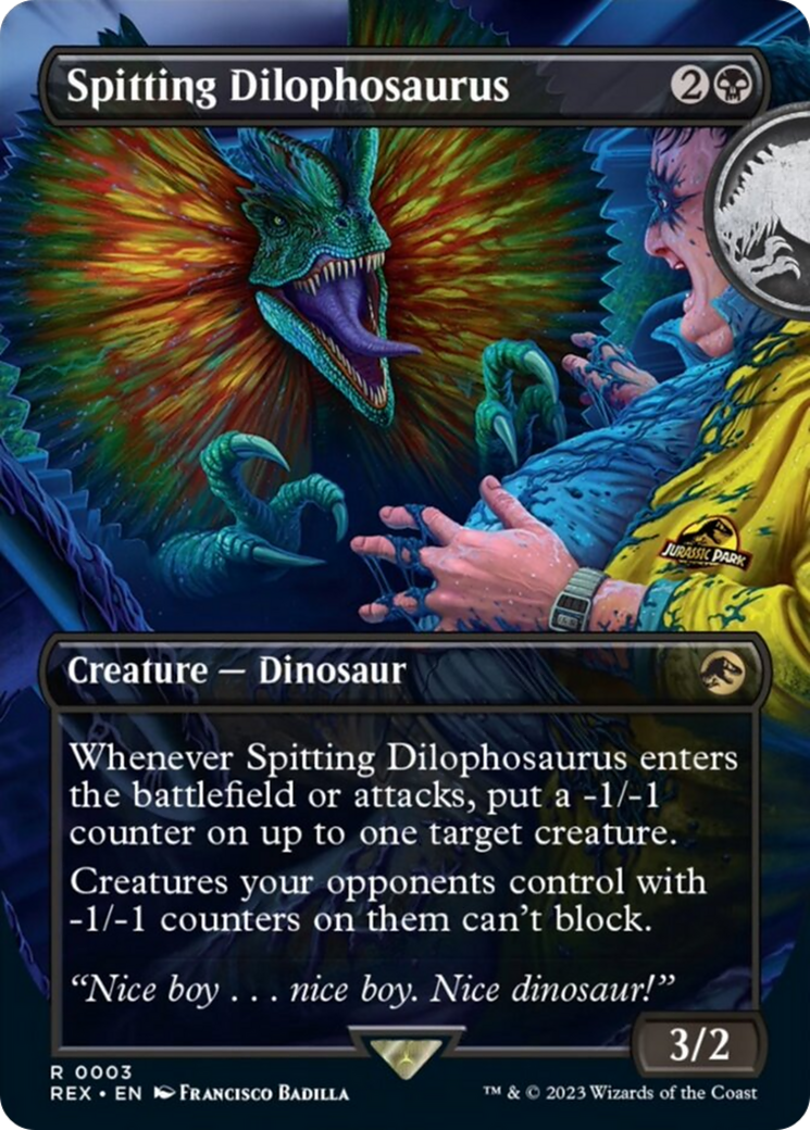 Spitting Dilophosaurus (Borderless) [Jurassic World Collection] | GnG Games