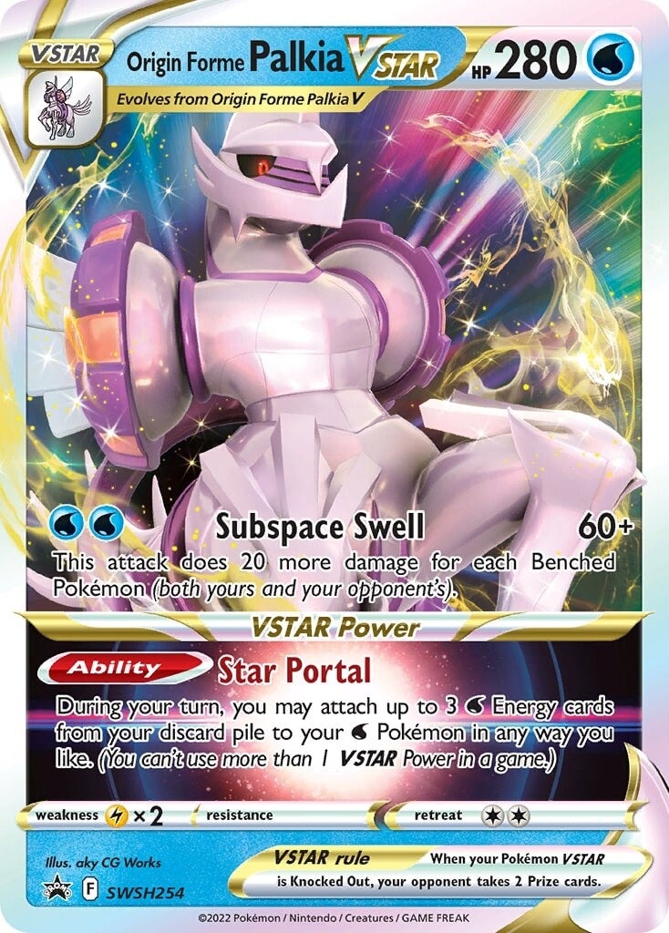 Origin Forme Palkia VSTAR (SWSH254) (Jumbo Card) [Sword & Shield: Black Star Promos] | GnG Games