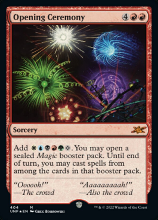 Opening Ceremony (Galaxy Foil) [Unfinity] | GnG Games