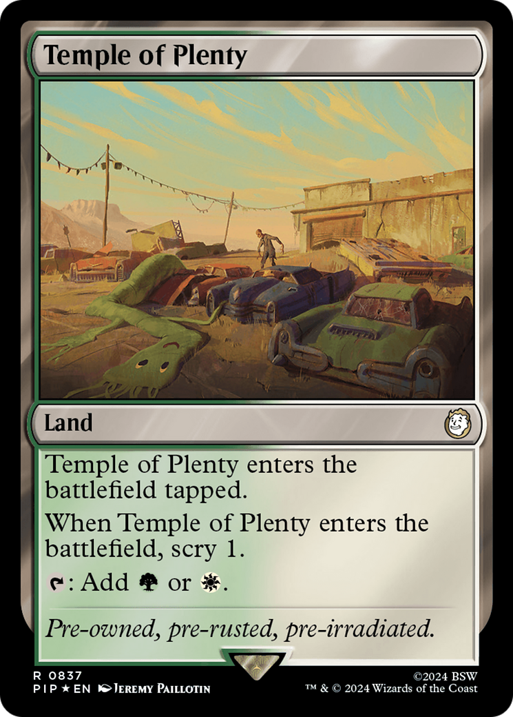 Temple of Plenty (Surge Foil) [Fallout] | GnG Games